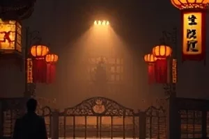 《老屋拆迁记》老院墙与木门贴封条的剧照